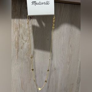 Madewell hold hearts necklace